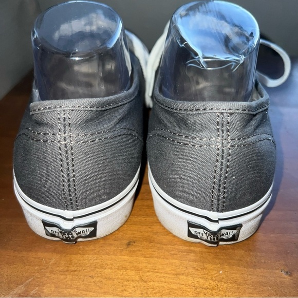 Vans Shoes Mens 10 Dark Gray Skate Lace Up Canvas Flat Bottom Comfort Low Top - Picture 4 of 11